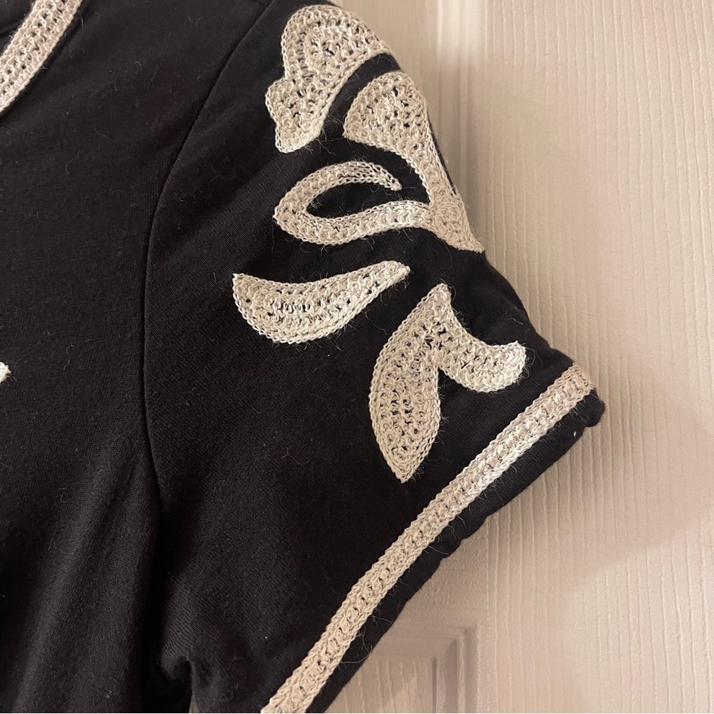 INC. Black Dress/White Embroidery, Size XS - Picture 9 of 12